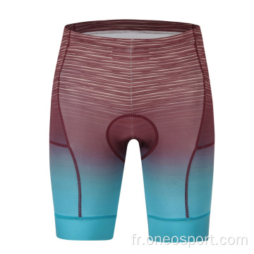 Shorts d&#39;équipe professionnelle féminine sublimation short cycliste imprimé